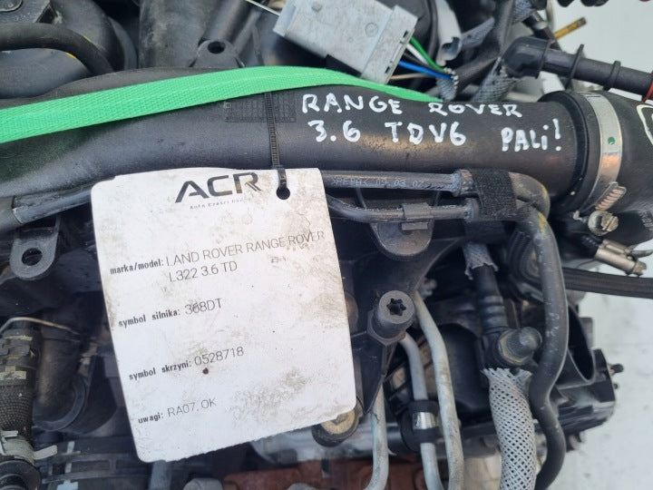 Motor Land Rover Range III L322 368DT 3.6 272PS 200kW 2001 Diesel Komplett MOT9593747072yj