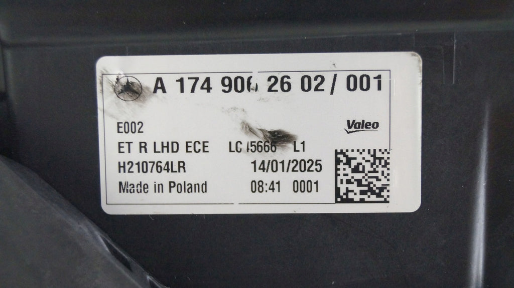 Frontscheinwerfer Mercedes-Benz Cla 1749062602 LED Rechts Scheinwerfer Headlight SCH4117185552er