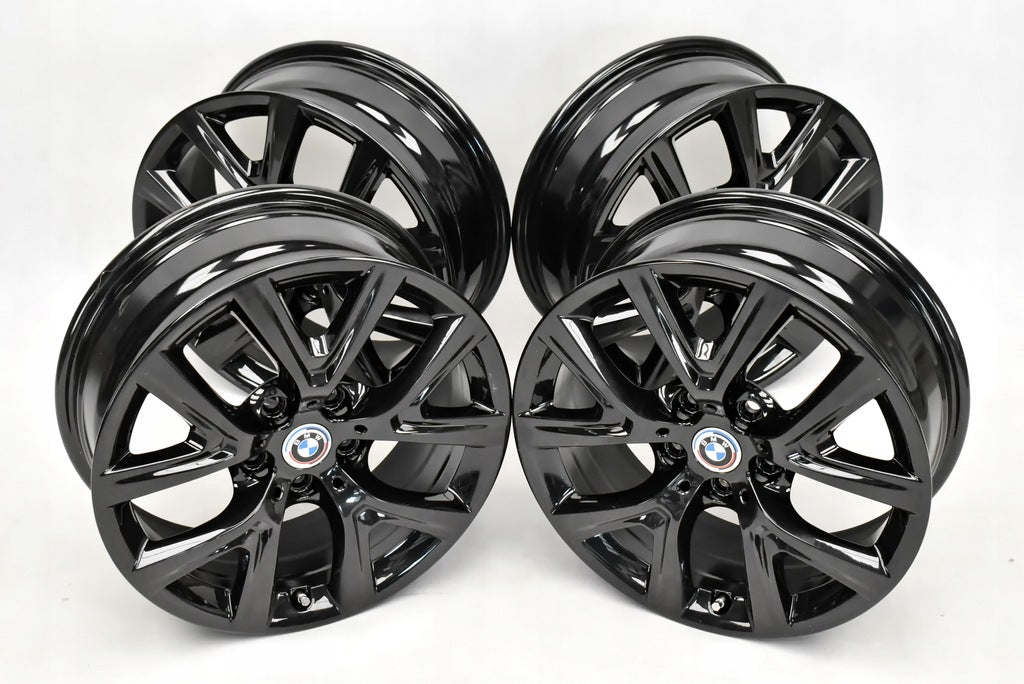 4x Alufelge 17 Zoll 6.5" 5x112 39ET Glanz Schwarz 6856076 BMW X2 F39 F48 FEL2933784910rb