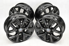 Laden Sie das Bild in den Galerie-Viewer, 4x Alufelge 17 Zoll 6.5" 5x112 39ET Glanz Schwarz 6856076 BMW X2 F39 F48 FEL2933784910rb