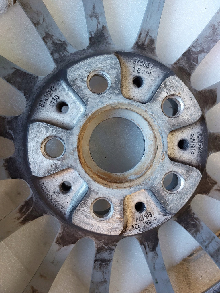 1x Alufelge 18 Zoll 8.0" 5x112 30ET Glanz Silber 6861224 BMW 5 G31 G30 G11