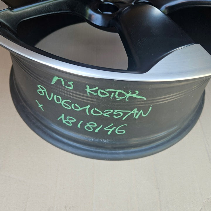 1x Alufelge 18 Zoll 8.0" 5x112 46ET Matt Schwarz 8V0601025AN Audi A3 Rim Wheel FEL3510745762lm