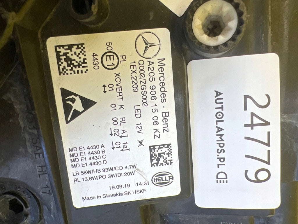 Frontscheinwerfer Mercedes-Benz W205 A2059061506 Full LED Links Headlight SCH2707543926it