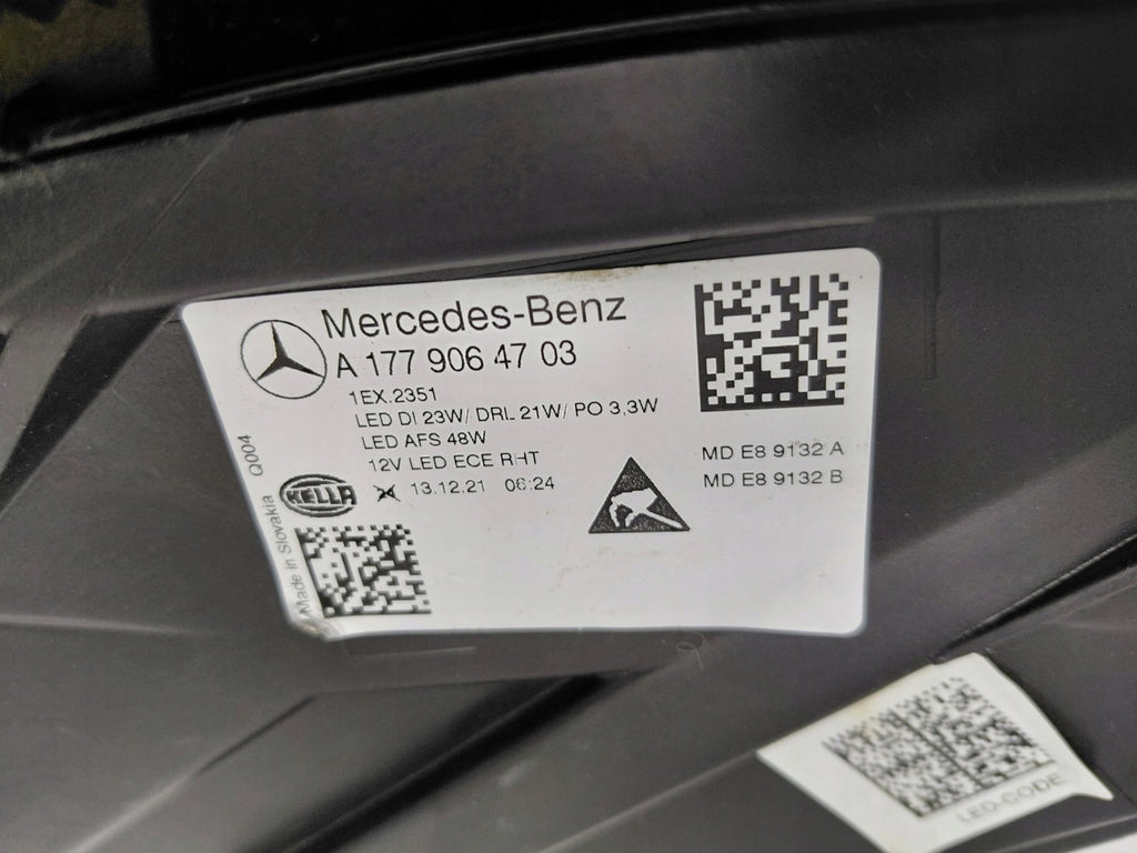Frontscheinwerfer Mercedes-Benz W177 A1779064703 Full LED Links Headlight SCH2319412691fj