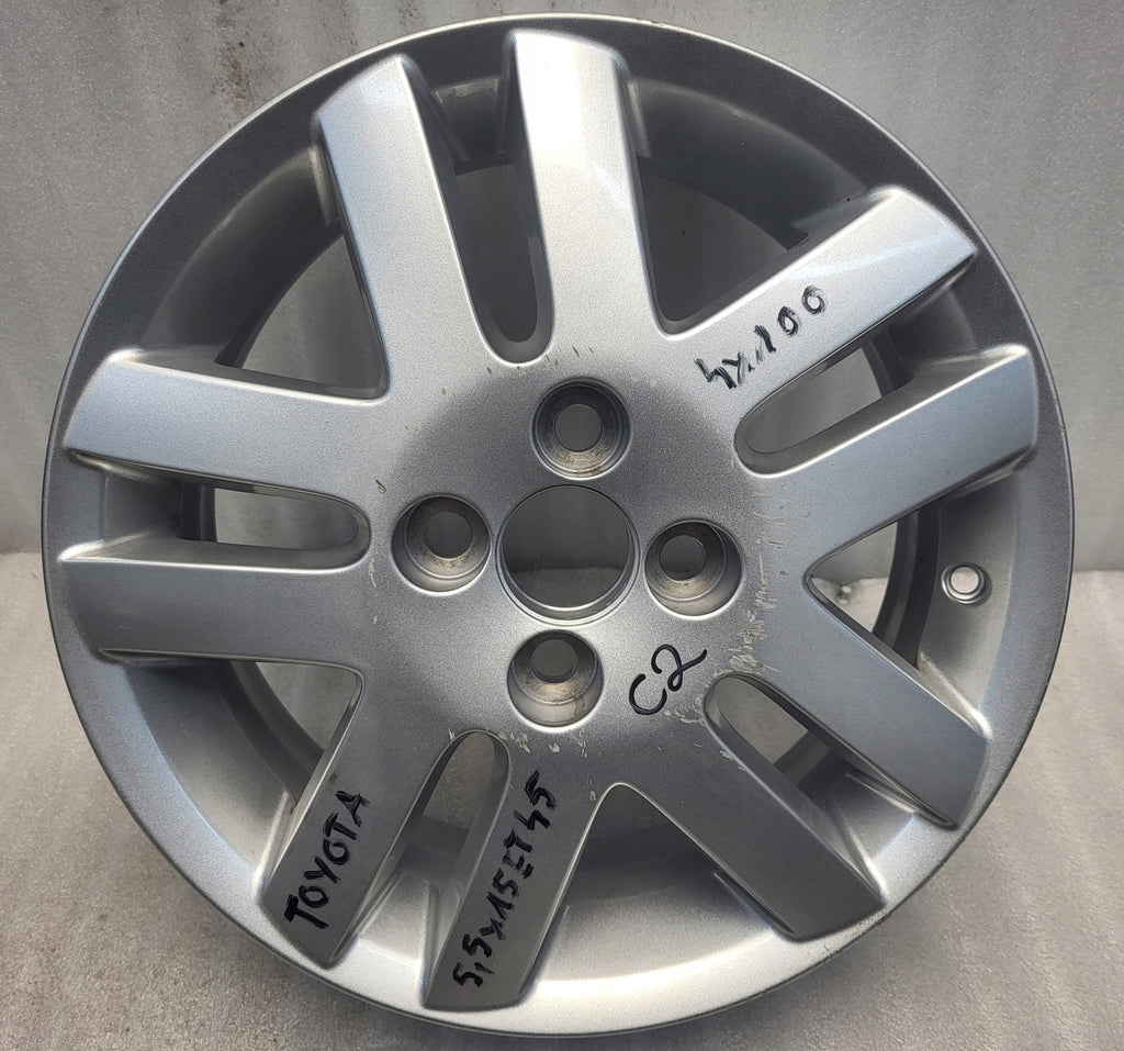 1x Alufelge 15 Zoll 5.5" 4x100 45ET PZ406-B0675-ZC PZ406B0675ZC Toyota Corolla