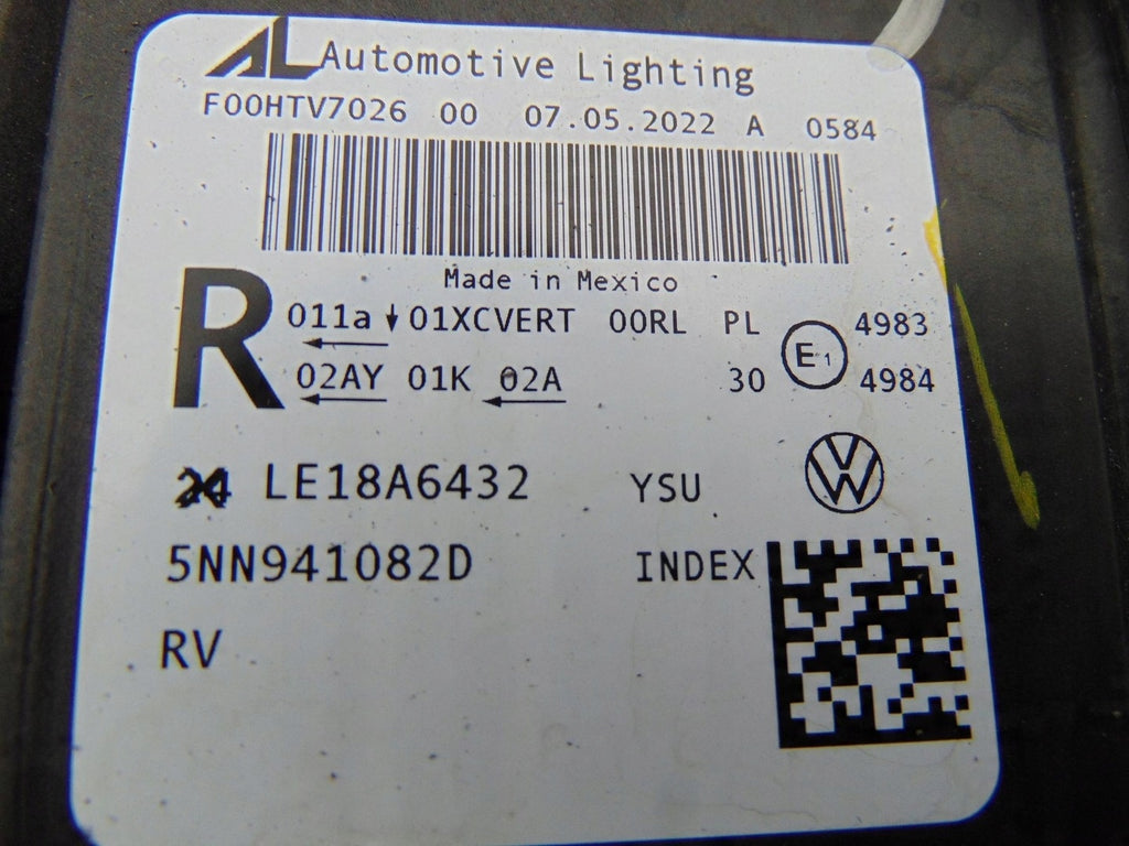 Frontscheinwerfer VW Tiguan 5NN941082D LED Rechts Scheinwerfer Headlight