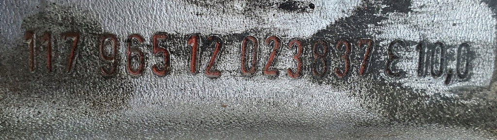 Motor Mercedes-Benz W126 117965 5.0 180TKm Benzin Engine Unkomplett