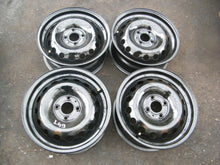 Laden Sie das Bild in den Galerie-Viewer, 4x Alufelge 15 Zoll 6.0" 4x100 50ET Schwarz Dacia Sandero I Z Logan Rim Wheel FEL2347590568wk