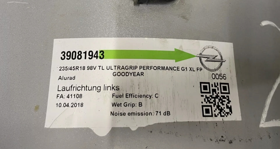 1x Alufelge 18 Zoll 7.5" 5x115 41ET Glanz 13445439 Opel Astra Gtc Insignia B J FEL7308621671ru