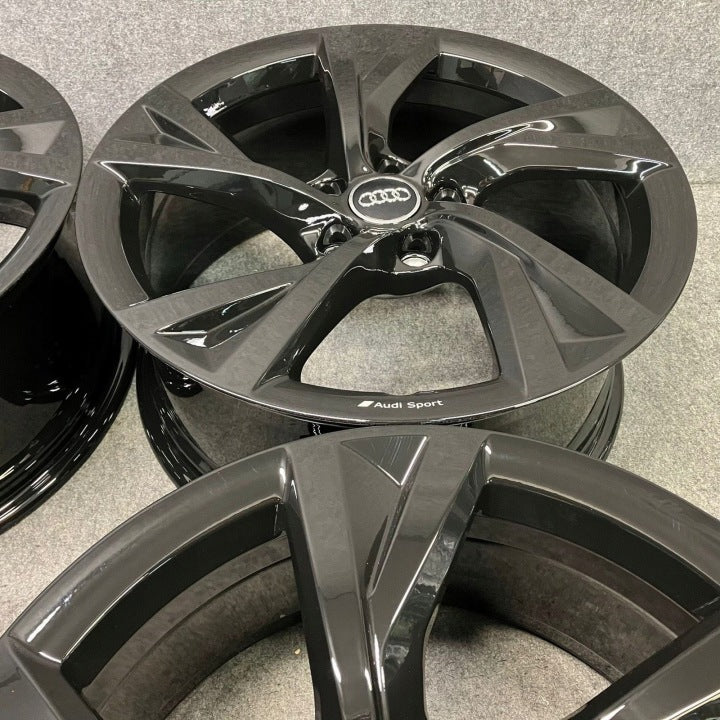 4x Alufelge 18 Zoll 8.0" 5x112 40ET Glanz Silber 8W0601025EJ Audi A4 Rim Wheel FEL5309361287av