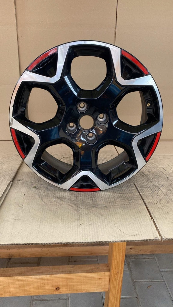 1x Alufelge 18 Zoll 7.0" 4x108 35ET Glanz Schwarz 9835097680 Opel Crossland FEL2118953375no
