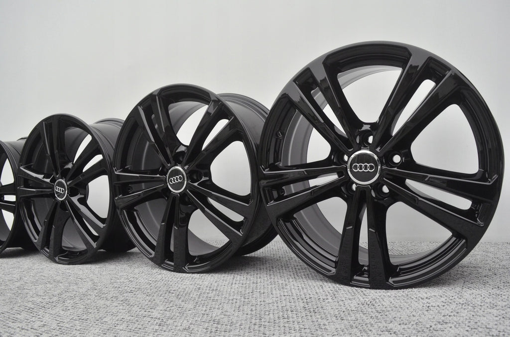 4x Alufelge 18 Zoll 7.5" 5x112 Schwarz Audi C5 B6 B7 Rim Wheel FEL3477735949wh