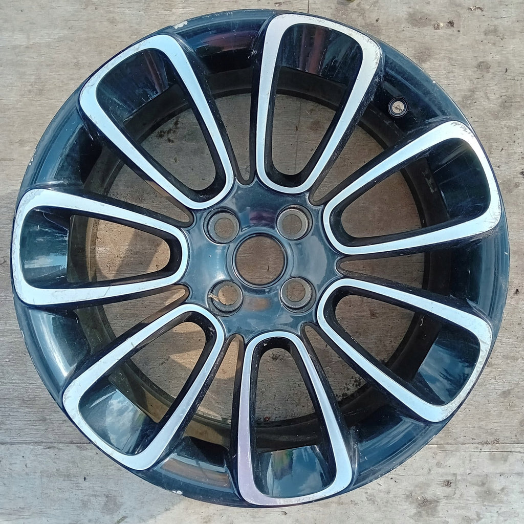 1x Alufelge 17 Zoll 7.0" 4x100 44ET Glanz Silber Opel Corsa Rim Wheel