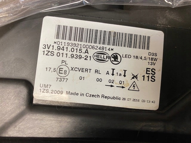 Frontscheinwerfer Skoda Superb III 3V1941015A 3V1941016A Rechts oder Links