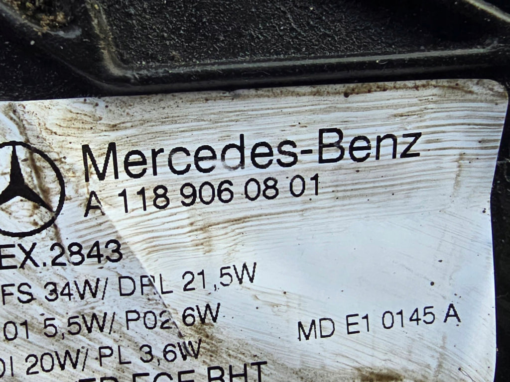 Frontscheinwerfer Mercedes-Benz Cla A1189060801 Rechts Scheinwerfer Headlight SCH2633666780jj