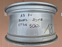Load image into Gallery viewer, 1x Alufelge 18 Zoll 8.0" 5x112 46ET 8V0601025DL Audi A3 Rim Wheel FEL8601916248rg
