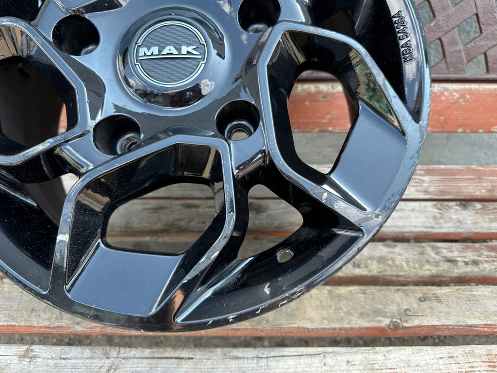 1x Alufelge 16 Zoll 6.5" 5x160 60ET Glanz Schwarz KBA54264 Ford Transit FEL8812676249cl