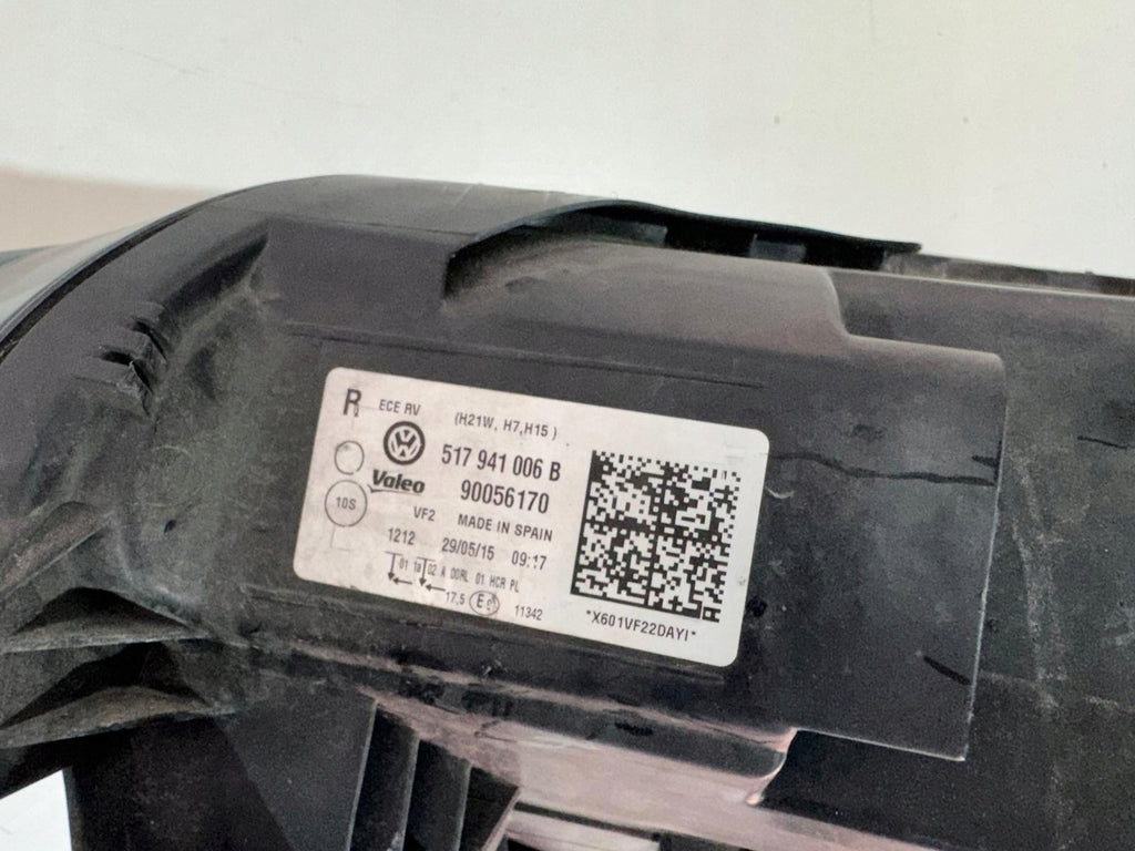 Frontscheinwerfer VW Golf Sportsvan 517941006B Rechts Scheinwerfer Headlight SCH2069107606yh