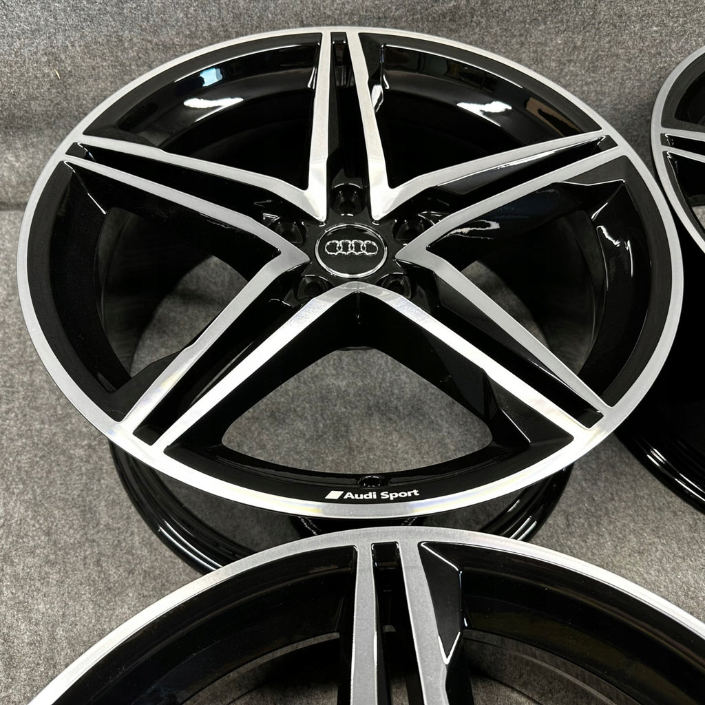4x Alufelge 18 Zoll 8.5" 5x112 29ET Glanz Silber 8W0601025 Audi A4 Rim Wheel FEL1144485236av