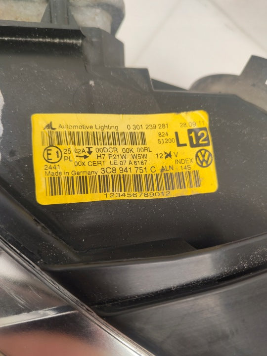 Frontscheinwerfer VW Passat Cc 3C8941751C Xenon Links Scheinwerfer Headlight SCH6522761178le