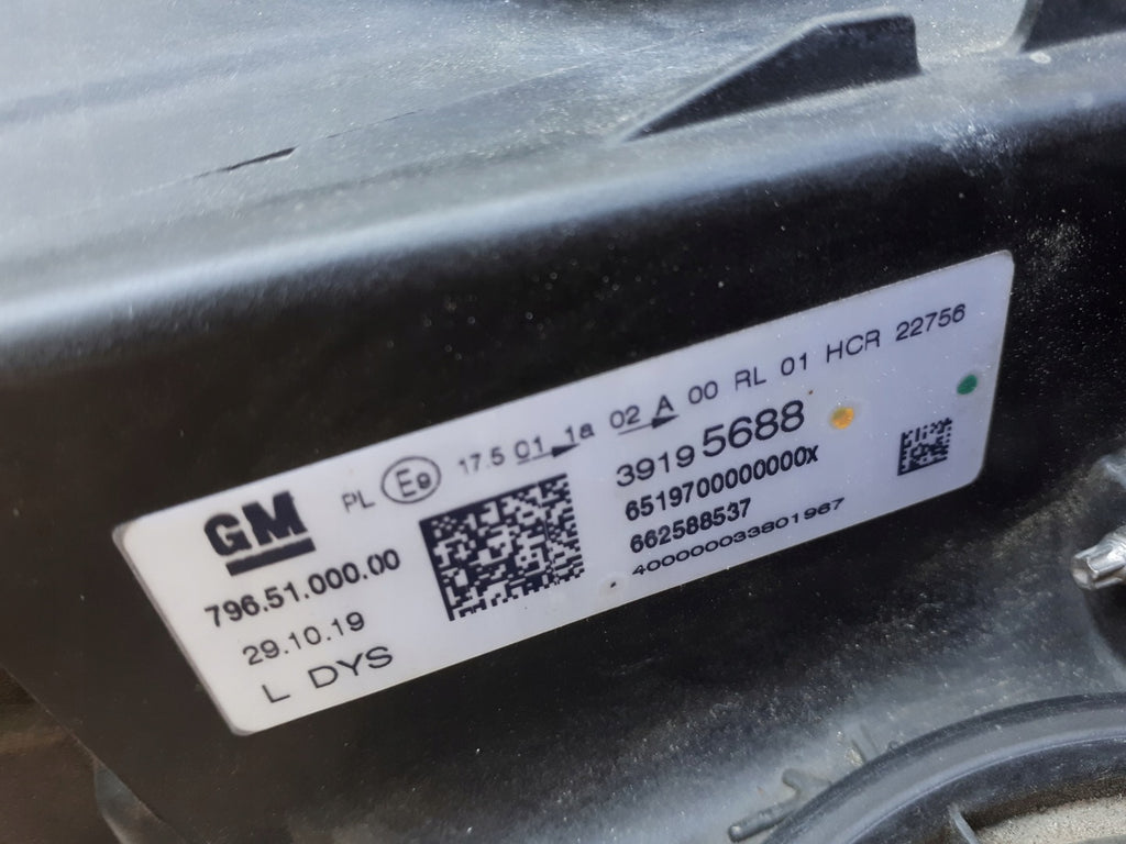 Frontscheinwerfer Opel Astra 39195688 LED Links Scheinwerfer Headlight