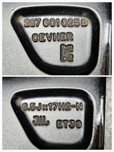 Laden Sie das Bild in den Galerie-Viewer, 1x Alufelge 17 Zoll 6.5" 5x100 39ET 2G7601025B VW T-Cross Rim Wheel FEL5372429969ml