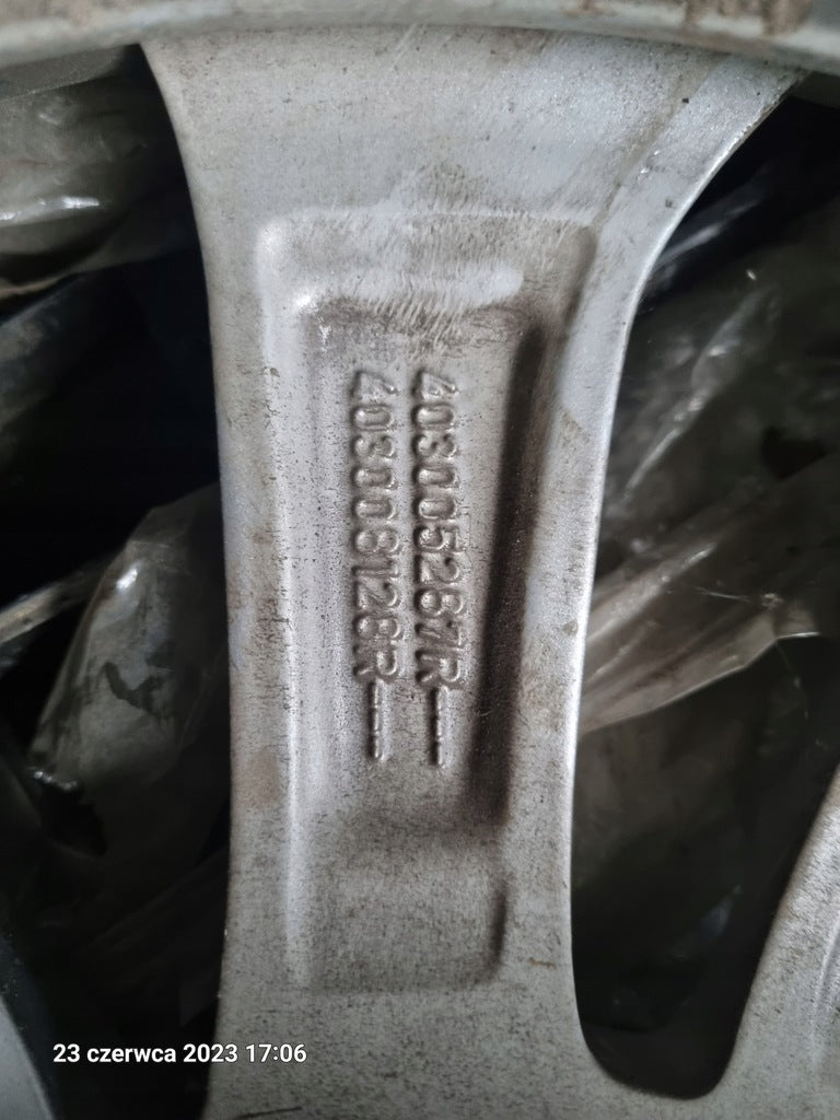 1x Alufelge 16 Zoll 6.5" 5x100 44ET Glanz Silber 403005287R Renault Rim Wheel FEL5895867051of