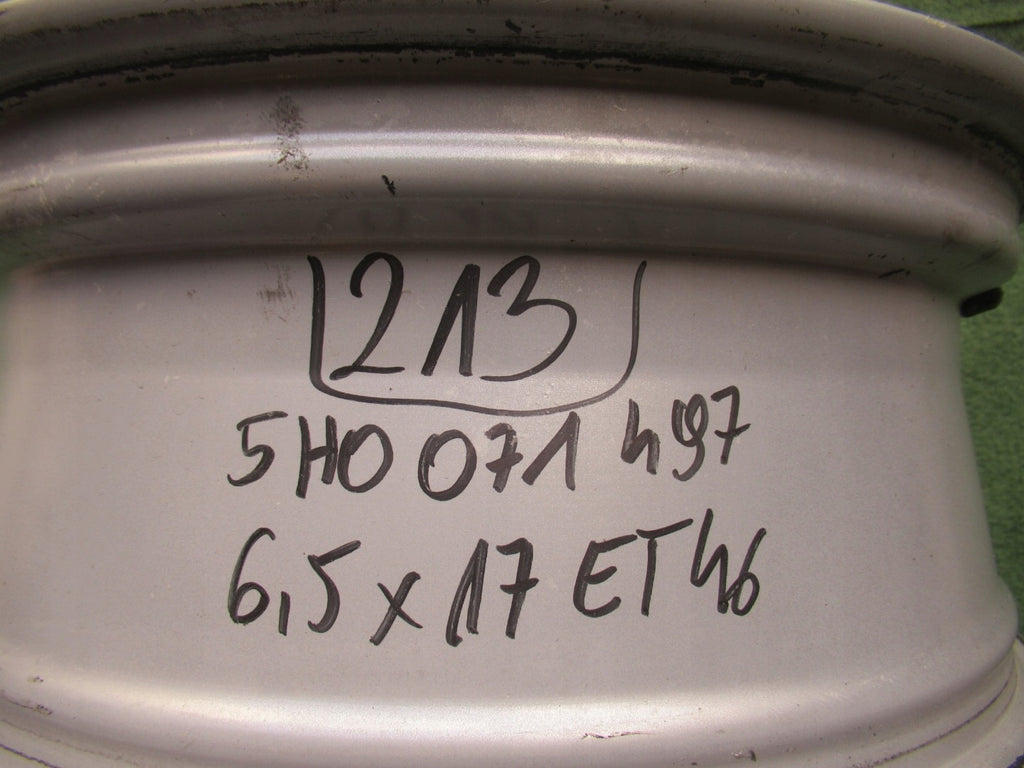 1x Alufelge 17 Zoll 6.5" 5x112 46ET Glanz Silber 5H0071497 VW Golf Viii FEL8884957732fr