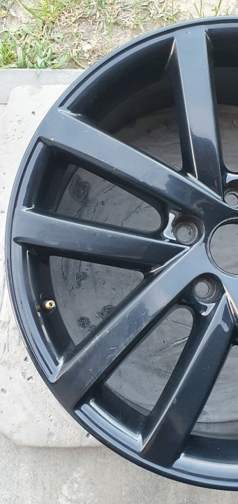 1x Alufelge 18 Zoll 7.5" 5x112 51ET Glanz Schwarz 5K0601025L VW Golf VII I FEL4943146740hl