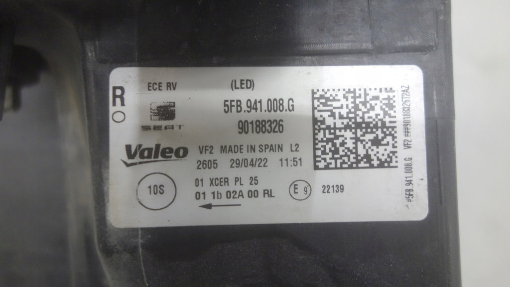 Frontscheinwerfer Seat Leon 5FB941008G Full LED Rechts Scheinwerfer Headlight