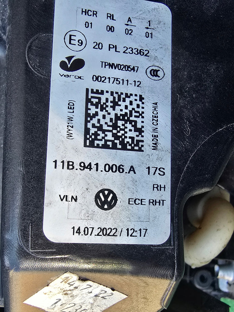 Frontscheinwerfer VW 11B941006A Full LED Rechts Scheinwerfer Headlight SCH2689262780cf