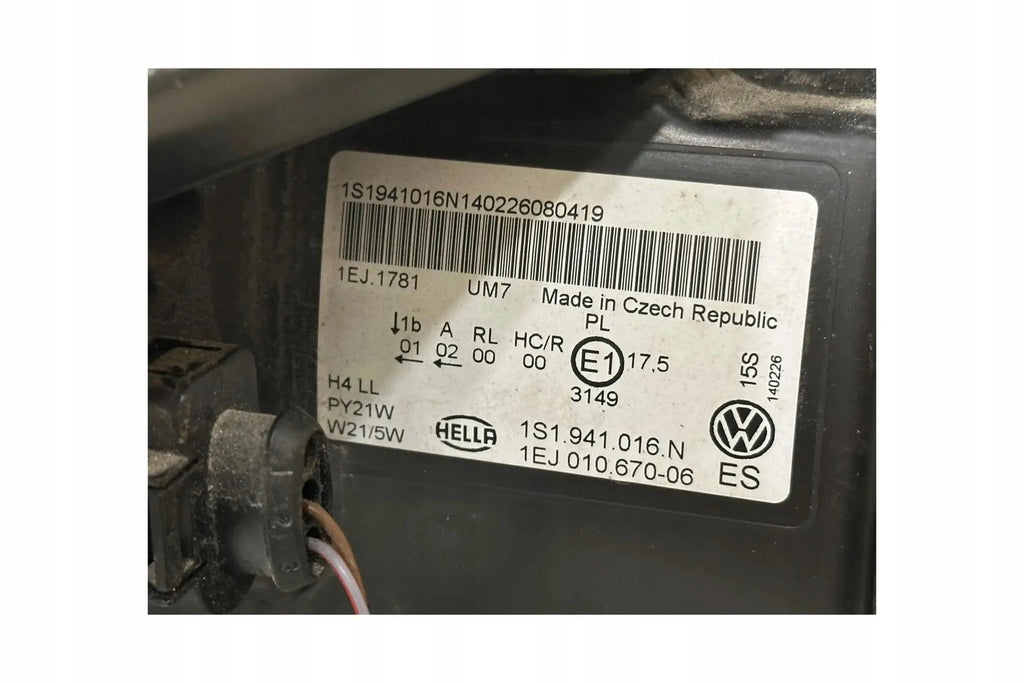 Frontscheinwerfer VW Up 1S1941016N Rechts Scheinwerfer Headlight SCH2115627547eh