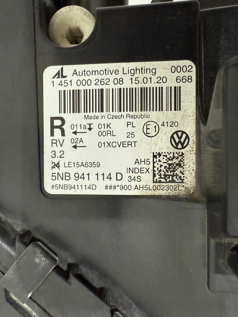Frontscheinwerfer VW Tiguan 5NB941114D Rechts Scheinwerfer Headlight SCH7739773574dn
