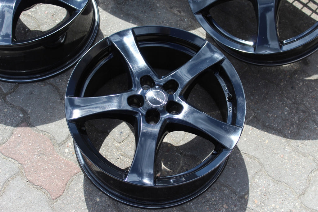 4x Alufelge 17 Zoll 7.0" 5x114.3 40ET Glanz Schwarz KBA-48362- Hyundai I FEL4119468009rv