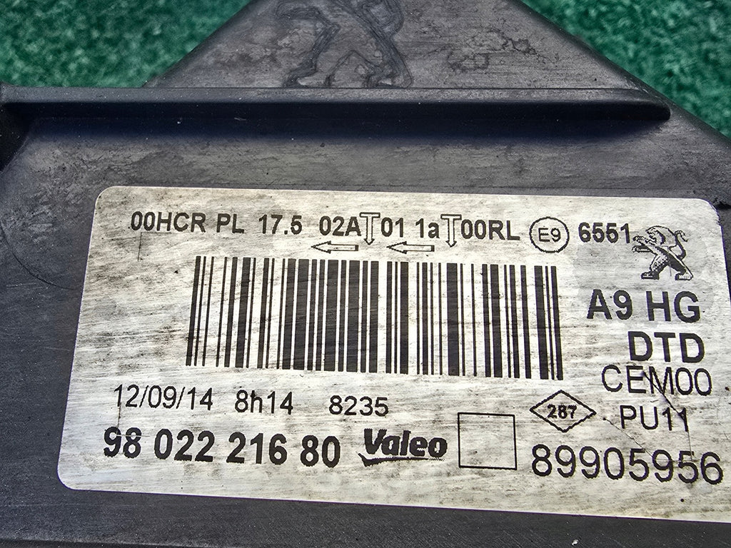 Frontscheinwerfer Peugeot 208 9802221680 LED Rechts Scheinwerfer Headlight SCH4294264255rn