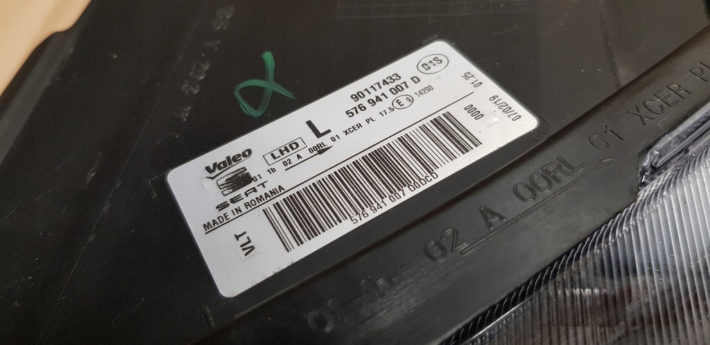 Frontscheinwerfer Seat Ateca 576941007D Full LED Links Scheinwerfer Headlight