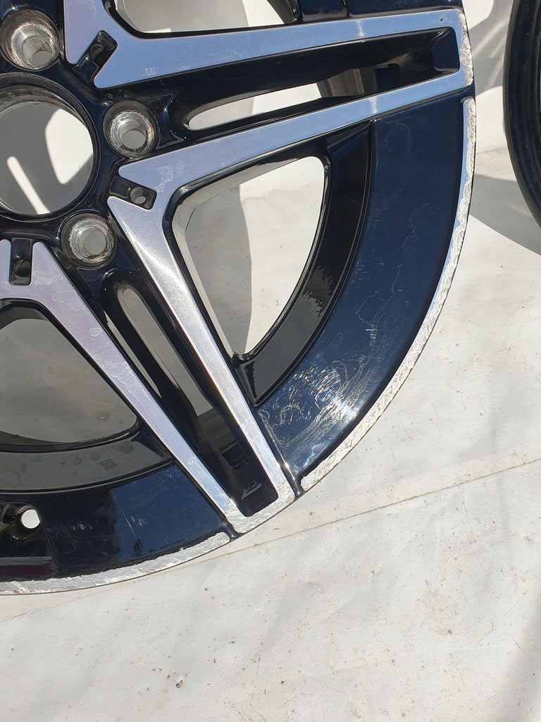 1x Alufelge 18 Zoll 7.5" 5x112 40ET Glanz Schwarz A2064017600 Mercedes-Benz W206
