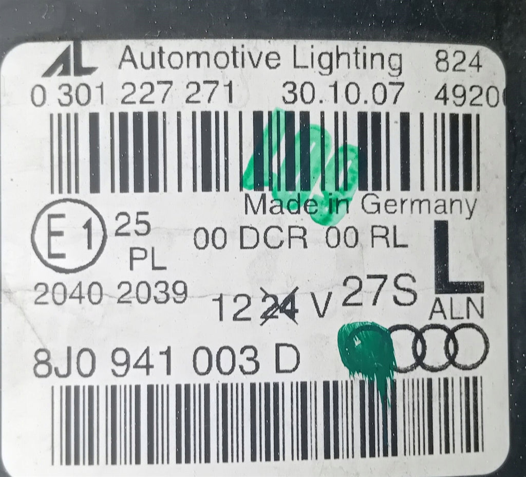 Frontscheinwerfer Audi Tt 8J0941003D LED Links Scheinwerfer Headlight