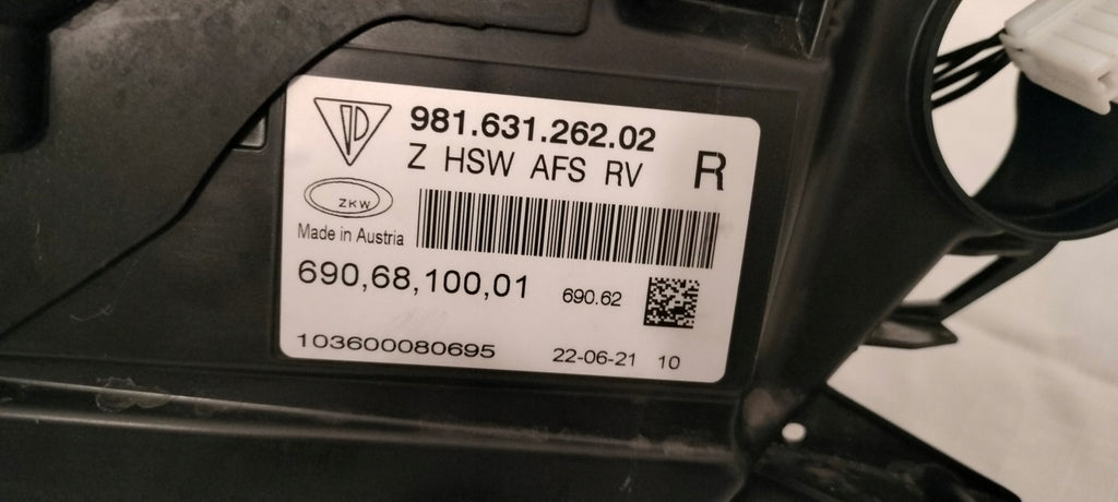 Frontscheinwerfer Porsche Cayman 981 Boxster 98163116202 Rechts Headlight SCH8021158666oj