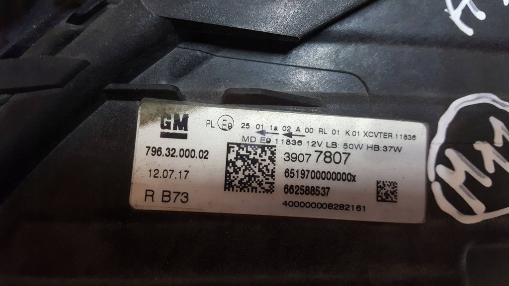 Frontscheinwerfer Opel Astra K 39077807 Full LED Rechts Scheinwerfer Headlight SCH6913527195jf