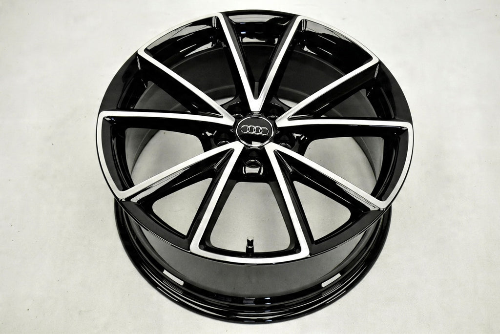 4x Alufelge 18 Zoll 7.5" 5x100 39ET Glanz Schwarz 8X0601025BP Audi A1 Rim Wheel