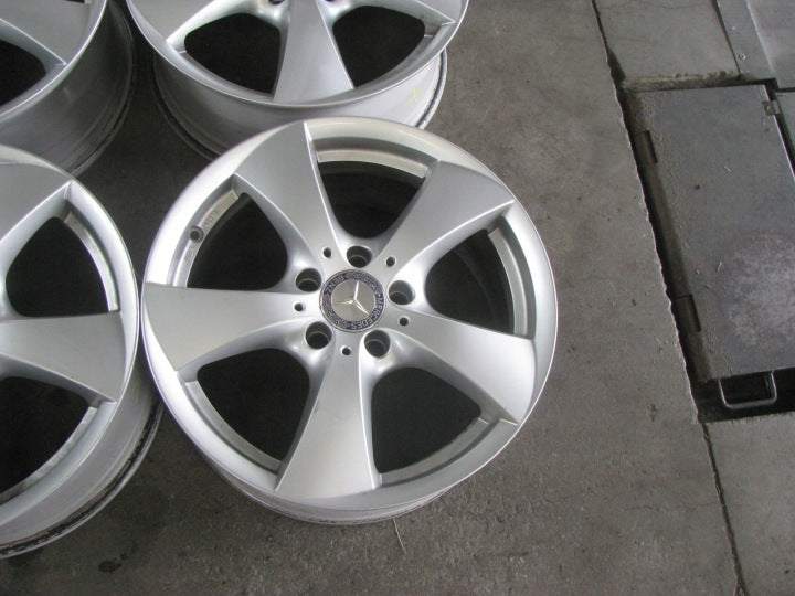 4x Alufelge 17 Zoll 7.5" 5x112 45ET Glanz Silber 513767 Rim Wheel FEL7497456231rv