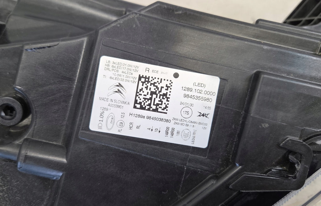 Frontscheinwerfer Citroën C5 Aircross 9845355980 LED Rechts Headlight SCH2793179625fh