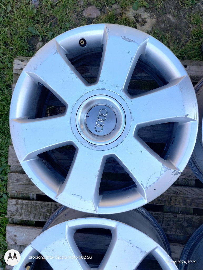 4x Alufelge 17 Zoll 7.5" 5x112 45ET Silber 8H0601025A Audi Rim Wheel