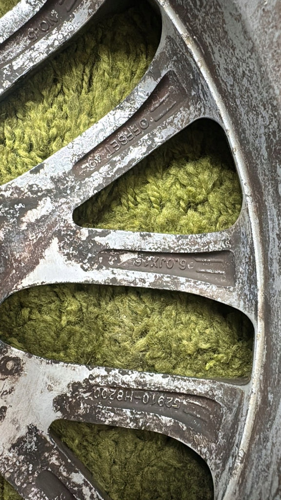 1x Alufelge 17 Zoll 6.0" 4x100 49ET Matt Silber 52910-H8200 Kia Rio Rim Wheel FEL9113530659in
