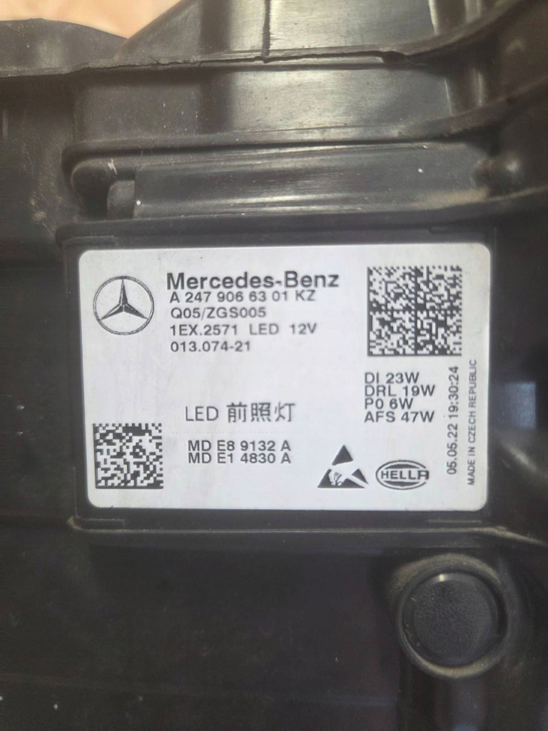 Frontscheinwerfer Mercedes-Benz W247 A2479066301 LED Links Headlight SCH9053590512mv