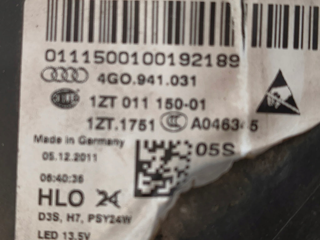 Frontscheinwerfer Audi A6 4G0941031 Xenon Links Scheinwerfer Headlight SCH7151229179xs