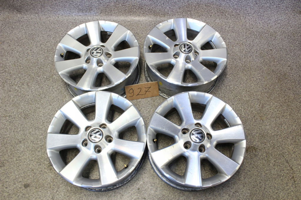 4x Alufelge 16 Zoll 6.5" 5x112 33ET Glanz Silber 5N0601025A VW Tiguan Rim Wheel FEL9331638778fz