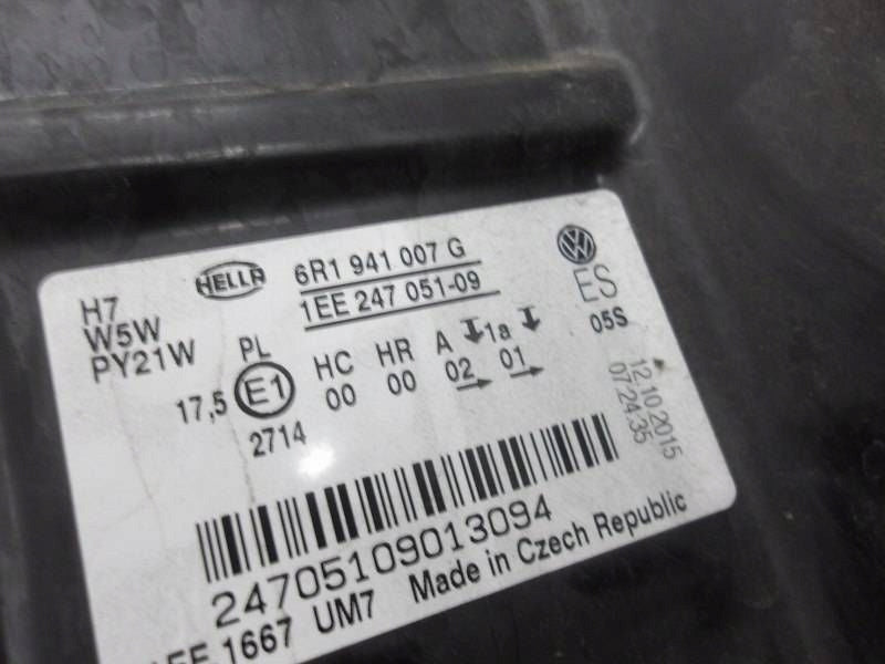 Frontscheinwerfer VW Polo 6r1 6R1941007G Ein Stück (Rechts oder Links) Headlight