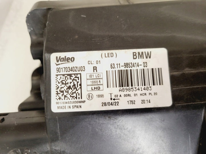 Frontscheinwerfer BMW I3 9853414-03 LED Rechts Scheinwerfer Headlight SCH6225581329qu